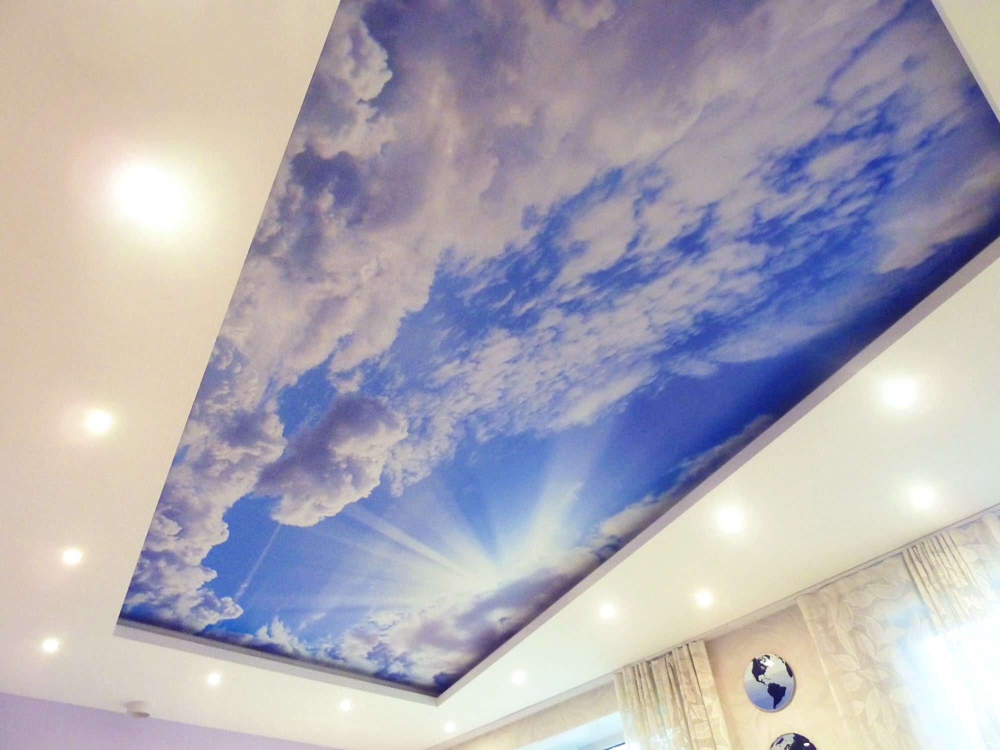 Stretch ceiling material